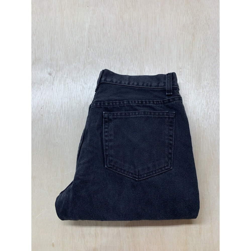 GEORGE BLACK DENIM‎ JEANS STRAIGHT LEG REGULAR FIT MEN'S 32x30 Approx 31x28